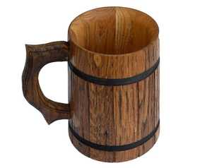 Large Capacity Wooden Beer <b>Mug</b> Handmade Classic Luxury Eco-Friendly Drinking Tankard Microwave Safe for Home Bar & Wedding Use - Product Image 5