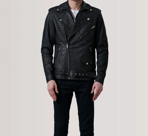 Veste d'hiver en cuir véritable pour homme, coupe-vent, chaudes, vêtements et accessoires pour homme, vêtements pour homme, vestes tendance pour homme, vente chaude - Product Image 2