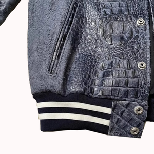 Chaqueta de Cuero para Hombre de Alta Calidad, Ligera y a la Moda, Nuevo Diseño con Tela de Lona, Precio al por Mayor - Product Image 5