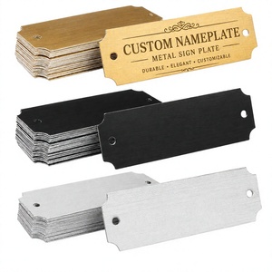 Placa de Identificación de Metal Personalizada con Logotipo para Muebles, Grabada y en Relieve, Fabricante OEM - Product Image 1