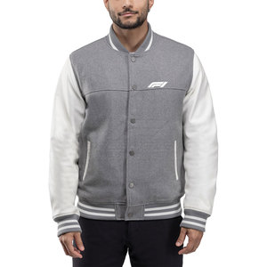 Latest Design Casual Winter Lettermen <b>Jacket</b> <b>Long</b> Sleeves Stand Collar OEM Service High Quality Customizable - Product Image 1