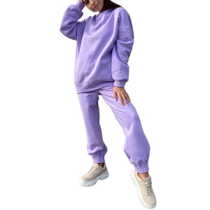 <b>Women's</b> Distressed French Terry Zip Acid Wash Hoodie Tracksuit Set Embroidered Cropped Hood Air Maternity <b>Sweatsuit</b> - Product Image 4