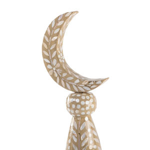 ฐานตั้งเครื่องประดับรูปพระจันทร์เสี้ยวมุกพรีเมียม ของตกแต่งบ้านสไตล์อิสลาม ขายส่ง ของขวัญรอมฎอนและอีด ขายส่ง - Product Image 5