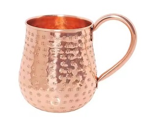 Handcrafted Copper Mug Moscow Mule Cup Pure Copper <b>Drinkware</b> for Cocktail Bar Kitchen Restaurant Wedding Gift Set - Product Image 6