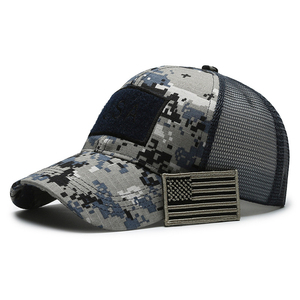 Custom Tiger <b>Camo</b> Mesh Breathable Fashion Hip Hop Patch <b>Cap</b> Full Color Print Bulk Blank Ready Ship Wholesale Street Wear - Product Image 3