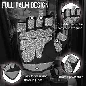 Gants de CrossFit sur mesure avec bandes élastiques réglables pour une maintien sécurisé lors des mouvements et des exercices de musculation - Product Image 2