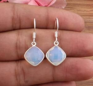 Pendientes de Cuarzo Opal de Lujo al por Mayor, Plata de Ley 925, Forma de Gota de Agua, para Fiestas y Eventos - Product Image 2