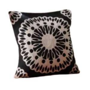 Top Quality Bohemian Geometric <b>Throw</b> <b>Pillow</b> Cover Square Black and Cream Screen Printed Washable Decorative Cushion For Sale - Product Image 1