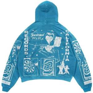 Conjunto Deportivo para Hombre de Peso Pesado 450-500 g/m², Diseño Personalizado, Pantalones Deportivos Holgados, Sudadera con Capucha, Pantalones Deportivos Acampanados y Conjunto de Sudadera con Capucha - Product Image 3