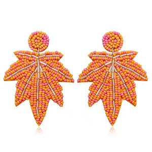 Pendientes Boho Étnicos Hechos a Mano con Cuentas, Pendientes Clásicos para Aniversario, Boda, Compromiso, Joyería con Cuentas Circulares - Product Image 1