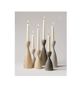 Porte-bougie en bois élégant, décoration artistique de table, accent décoratif pour les célébrations saisonnières et les rassemblements festifs - Product Image 6