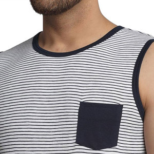 เสื้อกล้ามออกกำลังกายผู้ชายแบบใหม่ขายส่ง ดีไซน์ลายลำลองสำหรับการฝึกซ้อมที่ดีที่สุด พร้อมบริการสกรีนลายแบบ Sublimation - Product Image 5
