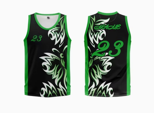 Maillots de basket-ball personnalisés en polyester avec tissu en maille respirant - Product Image 3