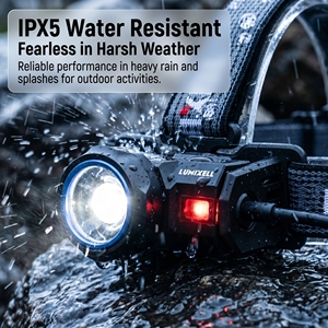 800Lumens Hybrid Power LED Pocket Torch Light New Outdoor Portable Waterproof Camping Headlamp IP65 Diving Hiking Headlamp - Product Image 5