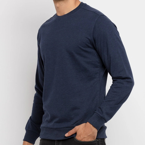 Custom Logo <b>Men</b> <b>Crewneck</b> <b>Sweatshirt</b> Premium Cotton Polyester Fleece Winter Casual Oversized Eco-Friendly Breathable Gym - Product Image 2
