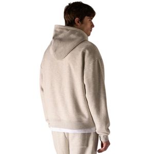 Ensemble décontracté pour homme : sweat à capuche zippé épais et pantalon de jogging en coton doux, style streetwear, couleur beige, ensemble de vêtements de sport tendance - Product Image 5