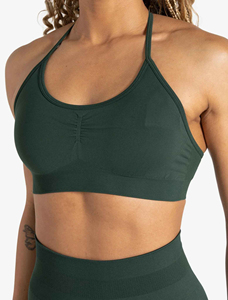 Soutien-gorge de sport sans couture à séchage rapide pour femme, absorbant l'humidité, antichoc, avec coussinets de poitrine, idéal pour le yoga et le fitness (vente transfrontalière) - Product Image 5