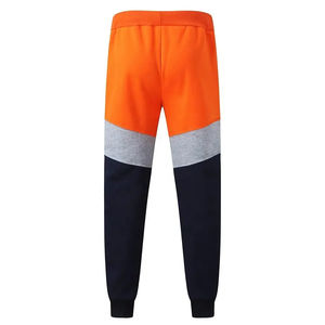 Nouveau pantalon de survêtement décontracté pour homme, coupe droite, taille mi-haute, avec revers élastiques, en coton et polyester légers, devant plat, poches latérales, style urbain - Product Image 2