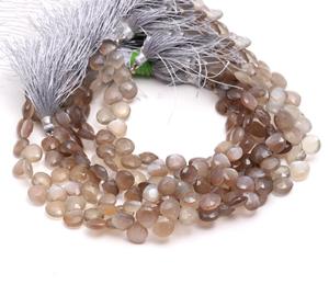 ลูกปัดพลอยมูนสโตนสีเทาธรรมชาติทรงรีสำหรับทำเครื่องประดับ - Product Image 5