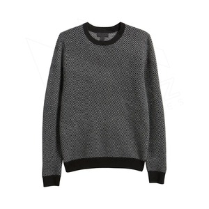 Suéter de Punto con Cuello Redondo para Hombre, Patrón Geométrico, Corte Regular, Ropa Casual de Otoño, Ligero, Moderno, Suave y Cálido - Product Image 2
