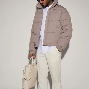 Wholesale Price Cheap Price <b>Long</b> Sleeve <b>Men's</b> Puffer Bubble <b>Jackets</b> & Coats With Full Zip Up Closure Polyester - Product Image 4