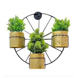 Jardinière suspendue en acier de qualité supérieure pour l'intérieur et l'extérieur, jardin, balcon, moderne, durable, décorative, porte-plantes, décoration intérieure - Product Image 2