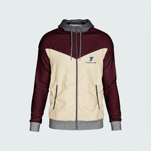 Chaqueta Cortavientos Unisex de Colores Sólidos con Capucha y Cuello Alto, Ecológica, Impermeable, de Poliéster/Algodón, a Precio Razonable - Product Image 4