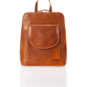 <b>Large</b> <b>Capacity</b> Waterproof Leather <b>Backpack</b> Vintage Anti-Theft Laptop Bag for Business Trip Rucksack LBP-0383 - Product Image 1