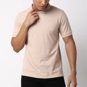 Polo homme color block à manches courtes, col classique, uniforme de golf et de tennis, impression de logo personnalisé, t-shirts polo - Product Image 2