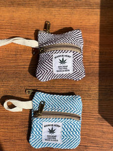 Wholesale Handmade Himalayan Hemp Coin Purse Eco-Friendly Chevron Pattern Zipper <b>Pouch</b> for Cash & Coins Small Sustainable Wallet - Product Image 3