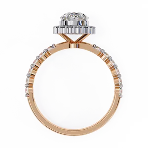 Anillo de Oro con Diamante Sintético Radiante de 1.00 Quilates, Sublime, con Detalles Brillantes Laterales, Unisex, para Propuesta de Matrimonio - Product Image 4