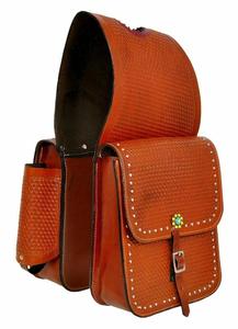 Sac de selle western en cuir martelé de qualité supérieure pour équipement de course hippique, fabriqué dans l'Uttar Pradesh - Product Image 1