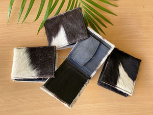 Carteras de cuero de vaca genuino para hombre, tarjeteros organizadores, estilo de moda informal, Cartera de mano de cuero de vaca corta - Product Image 6