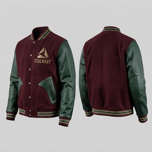 เสื้อแจ็คเก็ตวาร์ซิตี้ STALWART IMPEX สีกรมท่า-เบจ แต่งผ้าแบบ Color Block ปักลายด้านหน้า สำหรับทุกเพศ สวมใส่สบาย เป็นมิตรกับสิ่งแวดล้อม กันลม เหมาะสำหรับฤดูหนาว - Product Image 2