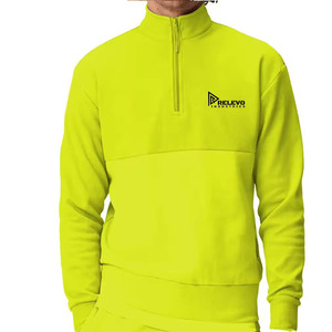 Sweat-shirt unisexe de qualité supérieure, coupe régulière, avec col à demi-zip et poches, en polyester/coton, imperméable, 2 pièces - Product Image 5