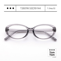 Lunettes de vue Tam Tam Cat Eye T26011K Violet Clair C4 Monture complète transparente pour femmes, anti-lumière bleue, correction de la vue