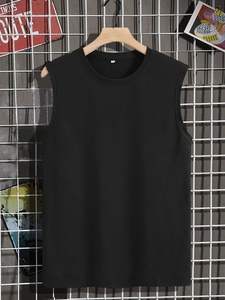 Camiseta sin mangas transpirable de lino, poliéster y spandex - Product Image 3