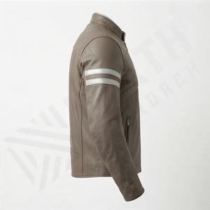 Chaqueta de Motociclista de Cuero Genuino para Hombre de la Mejor Calidad, Nueva Colección de Invierno, Chaquetas de Motocicleta con Protecciones Desmontables Personalizadas - Product Image 3