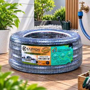 Tuyau d'aspiration transparent en PVC KARYON, renforcé de fil d'acier, flexible, pour pompe, usine, ferme, drainage, ligne d'alimentation - Product Image 1