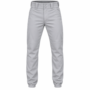 Pantalon de baseball en gros pour hommes, taille élastique, pantalon de softball, genoux renforcés, pantalon de sport couleur unie, pantalon de baseball personnalisé - Product Image 1