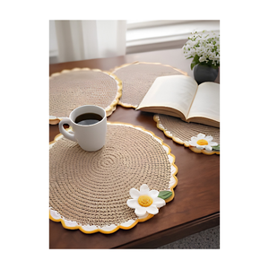 Chemin de table bleu marine avec bordure à pompons, en lin tissé, pour la décoration de table de cuisine, maison, restaurant, hôtel, mariage - Product Image 2