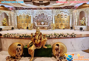 Idées de décoration tendance pour les fiançailles de mariage Décoration de scène de réception de style occidental Décoration de scène de mariage moderne contemporaine - Product Image 2