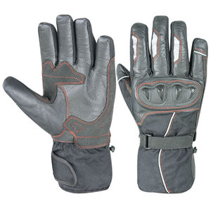 High Quality Motorbike Gloves Protection <b>Full</b> Finger Leather Motorcycle Gloves Non <b>Slip</b> UV Carbon Knuckle Riding Gloves Logo - Product Image 1