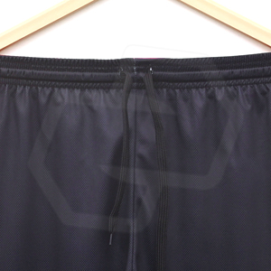 <b>Men's</b> Black <b>Red</b> Cotton Bermuda <b>Shorts</b> With Drawstring Waist And Pockets Casual Style Mid Rise Solid Color Premium Quality - Product Image 3