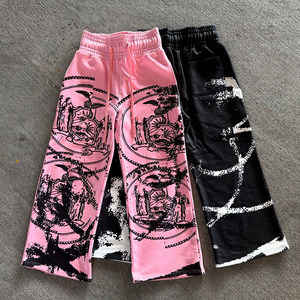 Pantalones Anchos de Cintura Alta con Estampado Personalizado Glory, 100% Algodón, Calidad Premium, Joggers para Ropa Casual, Venta al Por Mayor OEM - Product Image 1