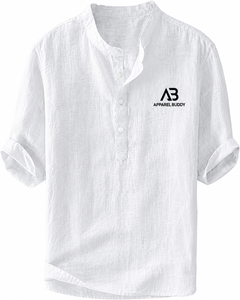 Camiseta de Manga Corta Casual para Hombre, Marca AMY, 100% Algodón, Corte Regular, Lisa, con Logotipo Personalizado al por Mayor - Product Image 1