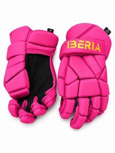 IBERIA Premium Wholesale Pink Lacrosse Gloves for Men | Padded Protective Lacrosse Gloves | Custom Team Gloves - Product Image 3