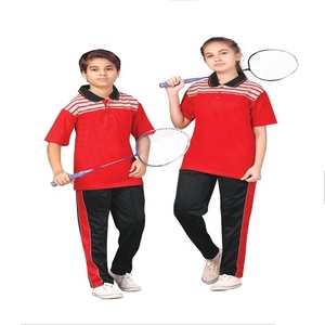Vêtements pour étudiants de haute qualité pour garçons et filles T-shirts à col rond et grands pantalons de survêtement pour vêtements de sport - Product Image 4