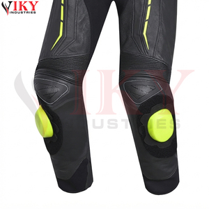 Combinaison de moto en cuir véritable noire et verte, sur mesure, pour course, Alpinestar, Dainese, combinaison de moto pour la conduite - Product Image 6