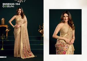 Colección Premium de Sarees y Blusas de Algodón Muga de Calidad de Exportación India con Bordado Mina y Borde Zari - Proveedor de Surat - Product Image 4